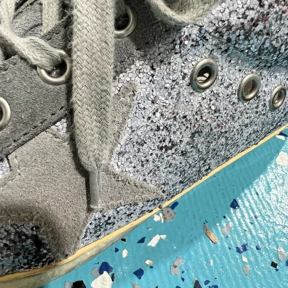 Golden Goose silver/white glitter RARE superstars - Picture 5 of 5